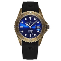 Revue Thommen MEN'S Diver Rubber Blue Dial Watch 17571.2885
