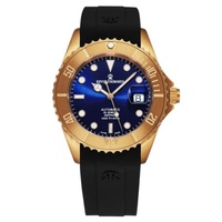 Revue Thommen MEN'S Diver Rubber Blue Dial Watch 17571.2895