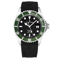 Revue Thommen MEN'S Diver Rubber Black Dial Watch 17571.2834