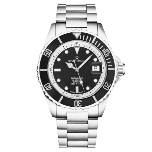  Revue Thommen MEN'S Diver Stainless Steel Black Dial Watch 17571.2437