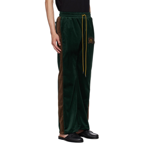  루드 Rhude Green Embroidered Sweatpants 232923M190003