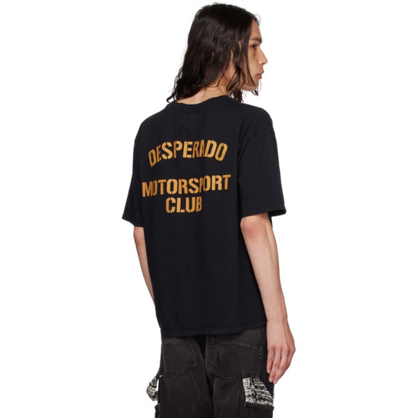  루드 Rhude Black Desperado Motorsport T-Shirt 232923M213065