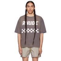 루드 Rhude Gray Off 로아 Road T-Shirt 232923M213030