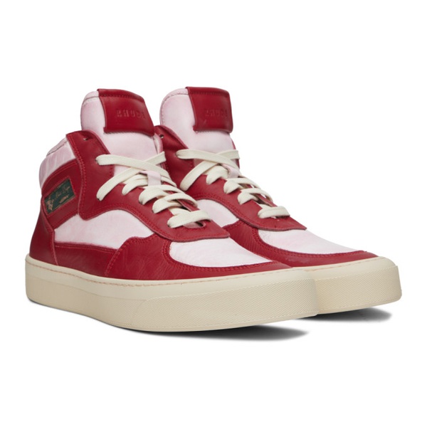  루드 Rhude Red & White Cabriolets Sneakers 231923M236010