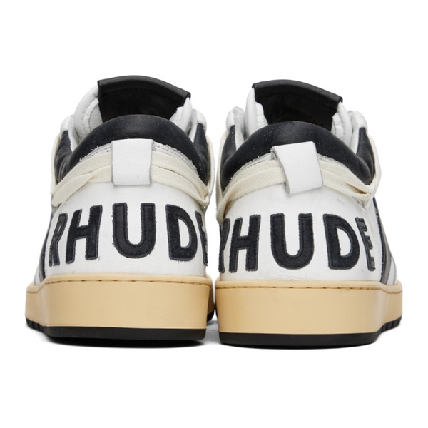  루드 Rhude Black & White Rhecess Low Sneakers 231923M237007