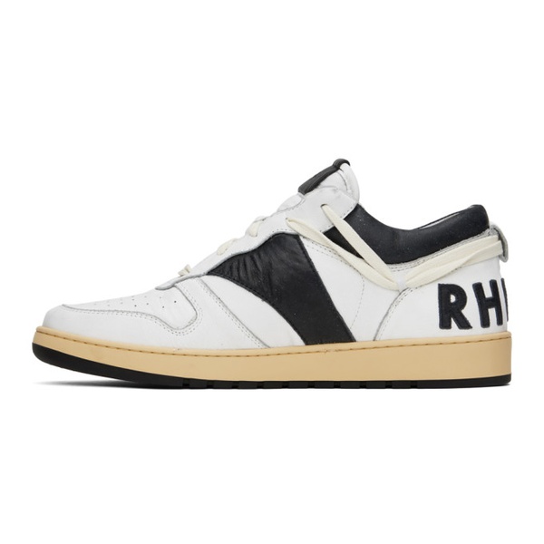  루드 Rhude Black & White Rhecess Low Sneakers 231923M237007