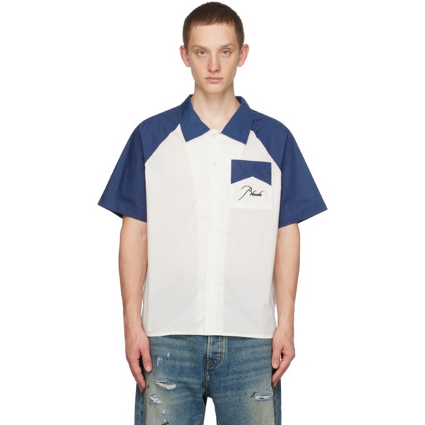  루드 Rhude 오프화이트 Off-White & Navy Raglan Sleeve Shirt 232923M192023