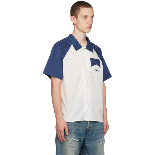  루드 Rhude 오프화이트 Off-White & Navy Raglan Sleeve Shirt 232923M192023