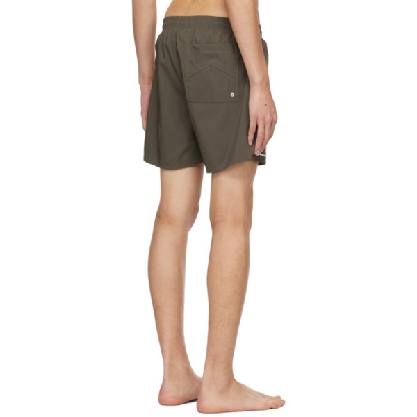  루드 Rhude Brown Printed Swim Shorts 241923M193018