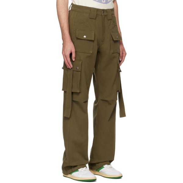  루드 Rhude Green Pockets Cargo Pants 241923M188000
