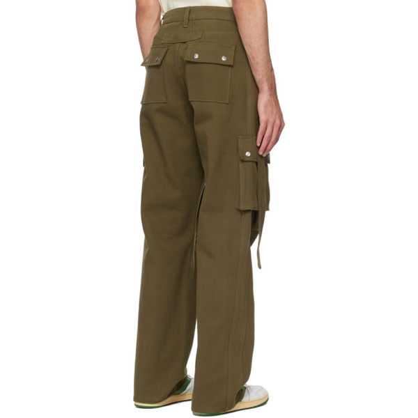  루드 Rhude Green Pockets Cargo Pants 241923M188000