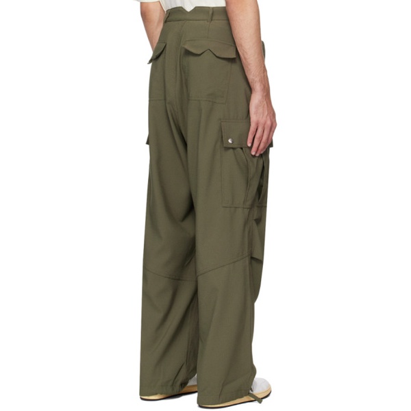  루드 Rhude Green Four-Pocket Cargo Pants 241923M188001