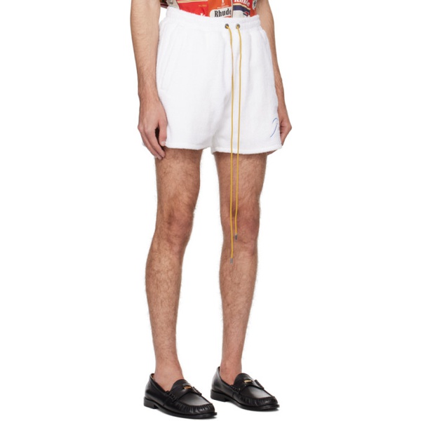  루드 Rhude White Three-Pocket Shorts 241923M193009