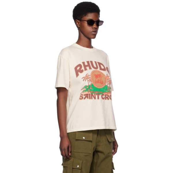  루드 Rhude 오프화이트 Off-White Saint Croix T-Shirt 241923F110001