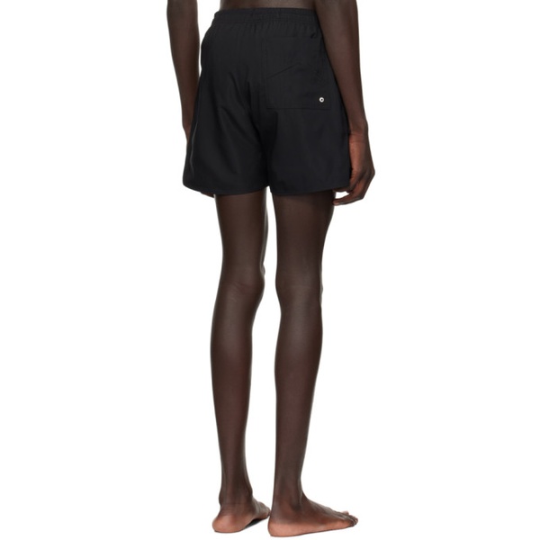  루드 Rhude Black Embroidered Swim Shorts 241923M193011