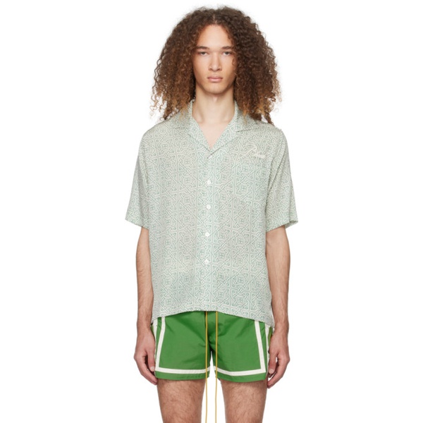  루드 Rhude 오프화이트 Off-White & Green Cravat Shirt 241923M192011