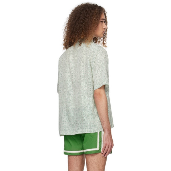  루드 Rhude 오프화이트 Off-White & Green Cravat Shirt 241923M192011