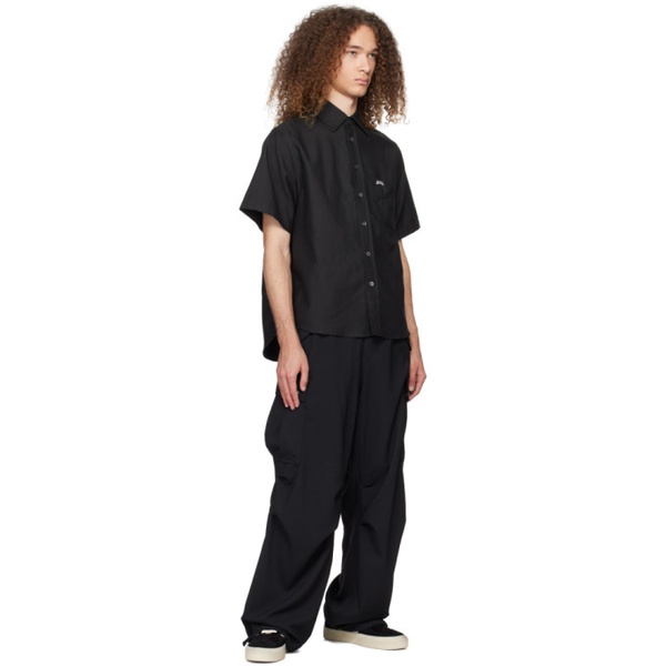  루드 Rhude Black Patch Pocket Shirt 241923M192005