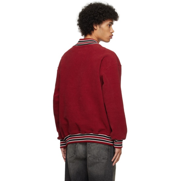  루드 Rhude Red Varsity Sweater 241923M180003