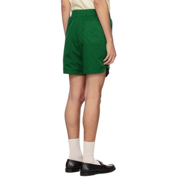  루드 Rhude Green Drawstring Shorts 241923M193039