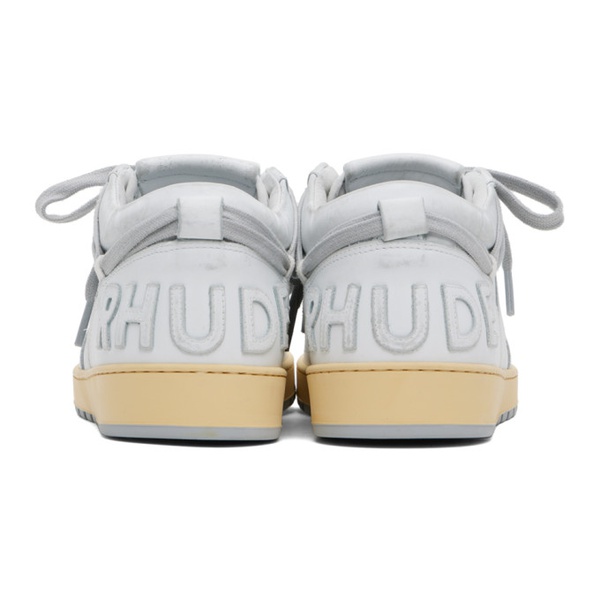  루드 Rhude White Rhecess Low Sneakers 241923M237006