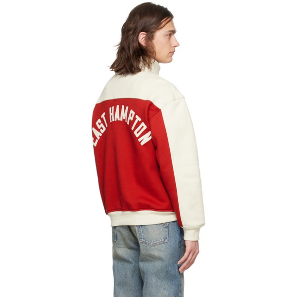  루드 Rhude Red & 오프화이트 Off-White Half-Zip Sweater 241923M202030