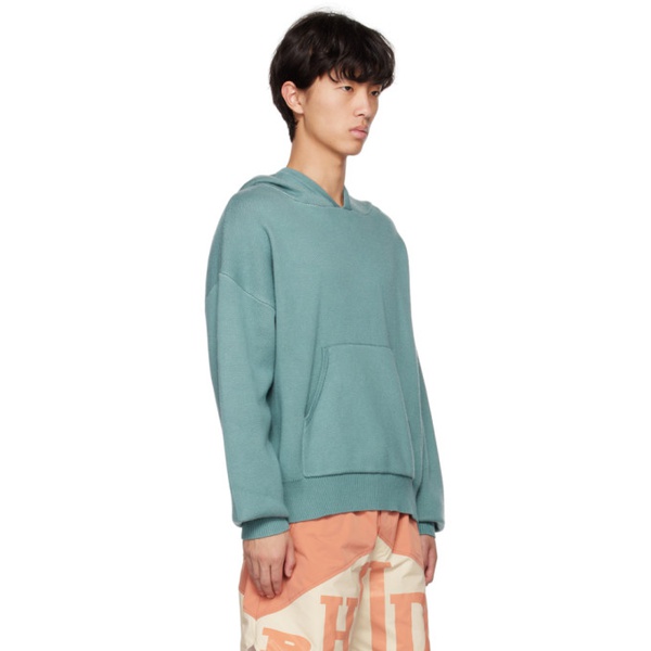  루드 Rhude Green Jacquard Hoodie 231923M202005