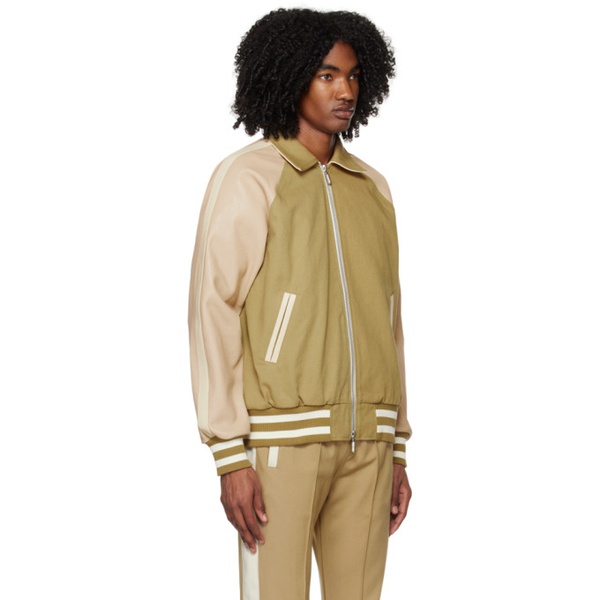  루드 Rhude Beige Paneled Bomber Jacket 231923M175001