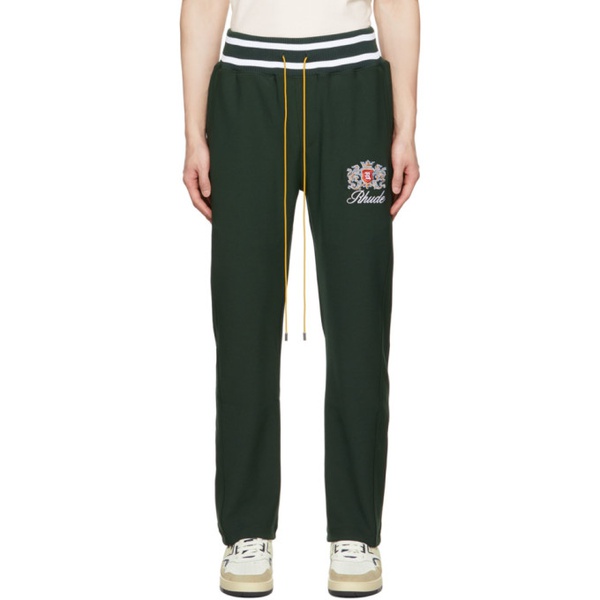  루드 Rhude Green Embroidered Lounge Pants 222923M190003