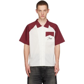 루드 Rhude 오프화이트 Off-White & Burgundy Raglan Sleeve Shirt 232923M192024