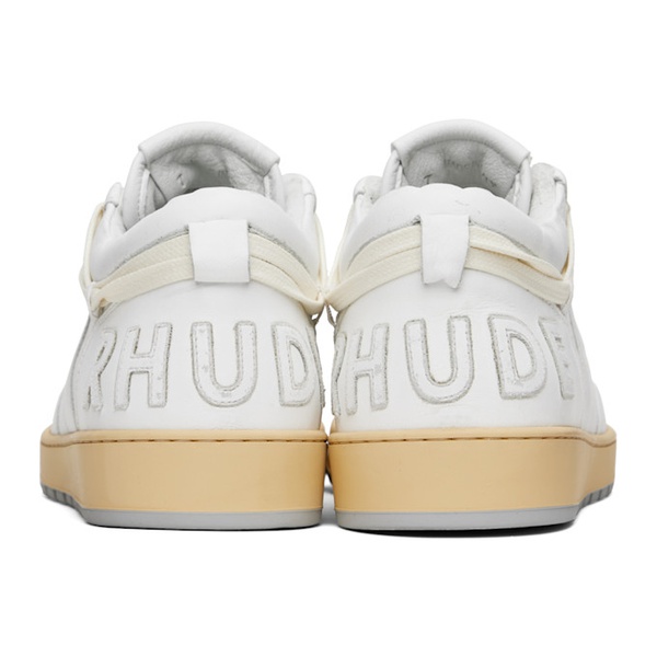  루드 Rhude White Rhecess Low Sneakers 231923M237009