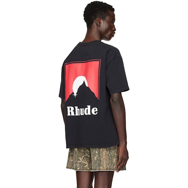  루드 Rhude SSENSE Exclusive Black Moonlight T-Shirt 242923M213025