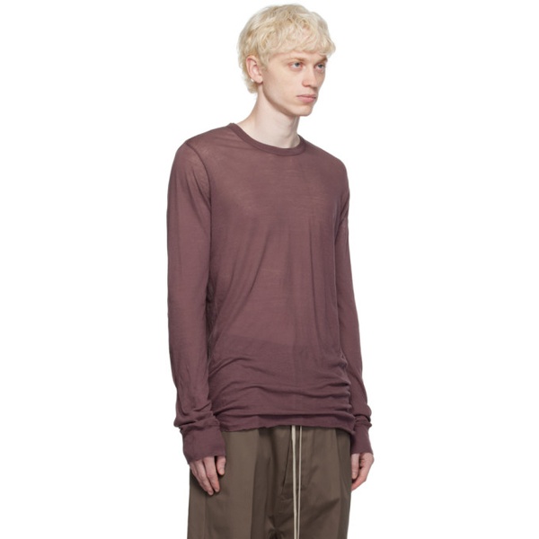  릭 오웬스 Rick Owens Purple Basic Long Sleeve T-Shirt 232232M213097