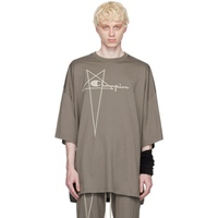 릭 오웬스 Rick Owens Gray Champion 에디트 Edition Tommy T-Shirt 232232M213006