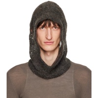 릭 오웬스 Rick Owens Gray Hood Beanie 241232M140003