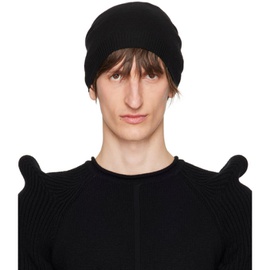 릭 오웬스 Rick Owens Black Medium Beanie 241232M138005