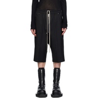 릭 오웬스 Rick Owens Black Bela Pods Shorts 241232M193003