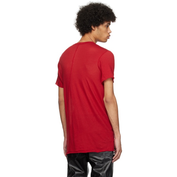  릭 오웬스 Rick Owens Red Basic T-Shirt 241232M213069