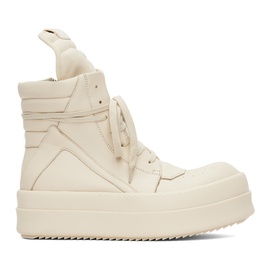 릭 오웬스 Rick Owens 오프화이트 Off-White Mega Bumper Geobasket Sneakers 241232F127014