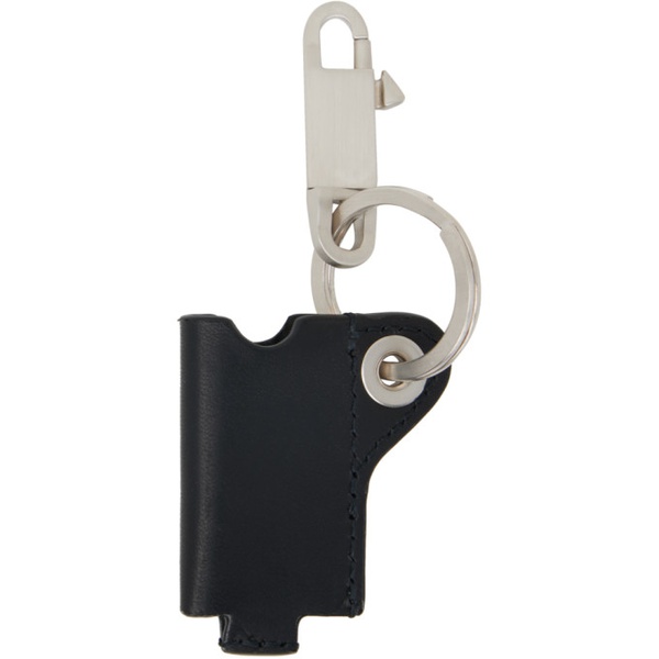  릭 오웬스 Rick Owens Black & Silver Mini Lighter Holder Keychain 241232M148004