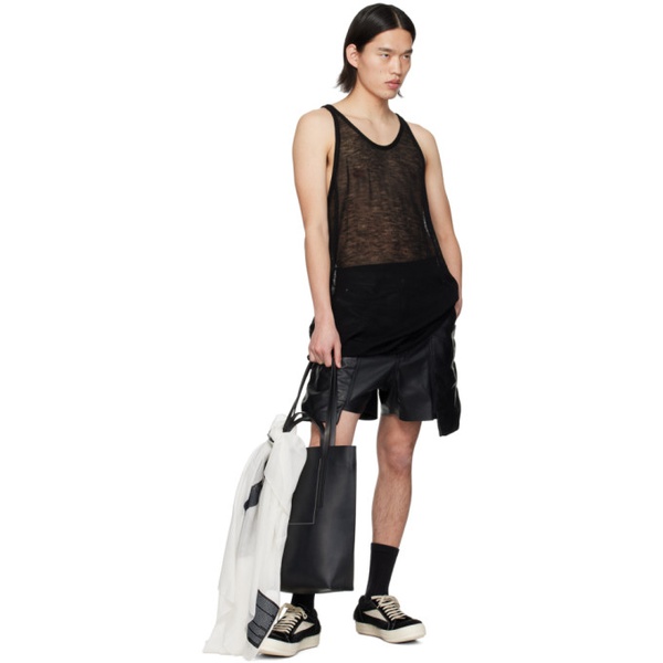  릭 오웬스 Rick Owens 오프화이트 Off-White & Black Ron Flag Scarf 241232M150009