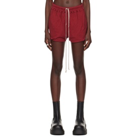 릭 오웬스 Rick Owens Burgundy Gabe Shorts 241232F088021