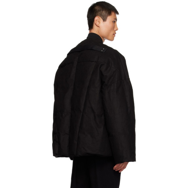  릭 오웬스 Rick Owens Black Paneled Down Jacket 232232M178032