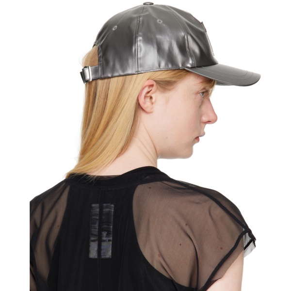  릭 오웬스 Rick Owens Silver Champion 에디트 Edition Nylon Baseball Cap 242232F016001