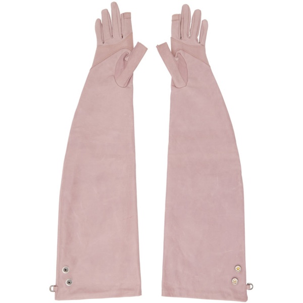  릭 오웬스 Rick Owens Pink Runway Long Gloves 232232F012012