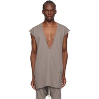 릭 오웬스 Rick Owens Gray Champion 에디트 Edition Dylan T-Shirt 242232M213016