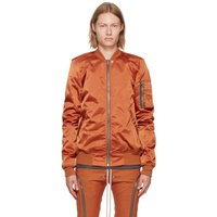 릭 오웬스 Rick Owens Orange Flight Bomber Jacket 222232M175006