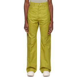 릭 오웬스 Rick Owens Yellow Geth Trousers 232232M186007