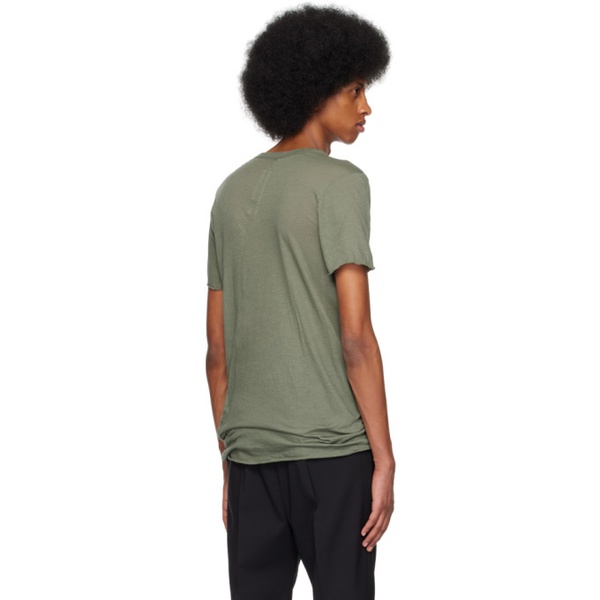  릭 오웬스 Rick Owens Green Basic T-Shirt 231232M213052