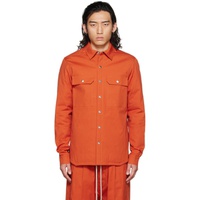 릭 오웬스 Rick Owens Orange Outershirt Jacket 222232M192004